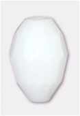 Olive Celebrity Crystal 13x10 mm chalk white x2