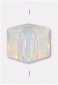 Cube Celebrity Crystal 6 mm white opal x4