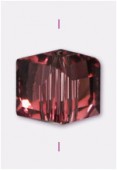 Cube Celebrity Crystal 6 mm amethyst x4 
