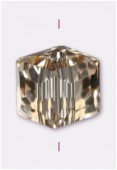 Cube Celebrity Crystal 6 mm light colorado topaz x4