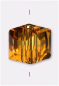 Cube Celebrity Crystal 6 mm topaz x4