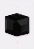 Cube Celebrity Crystal 6 mm jet x4