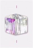 Cube Celebrity Crystal 6 mm crystal AB x4