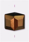 Cube Celebrity Crystal 6 mm bronze x4