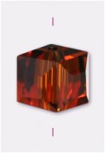 Cube Celebrity Crystal 6 mm smoke topaz x4