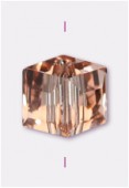 Cube Celebrity Crystal 6 mm peach x4