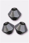 Toupie 4 mm hematite x50