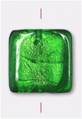 Feuille d'argent carré 20 mm emerald x1 Feuille d'argent carré 20 mm emerald x1