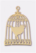 Estampe cage  20x15 mm or x2