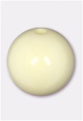 Ronde en résine 20 mm ivoire opaque x2