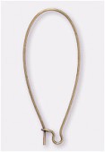 Dormeuse 45x20 mm bronze x2