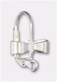 Dormeuse noeud 15x12 mm argent x2 Dormeuse noeud 15x12 mm argent x2