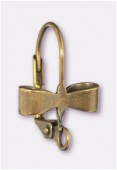 Dormeuse noeud 15x12 mm bronze x2 Dormeuse noeud 15x12 mm bronze x2