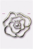 Forever Silver pendentif rose bombée 35 mm x1