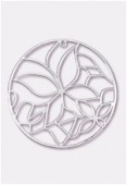 Forever Silver pendentif filigré fleurs 40 mm x1