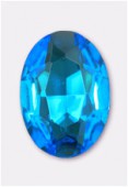 Cabochon ovale 25x18 mm aqua x1
