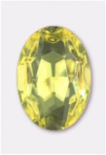 Cabochon ovale 25x18 mm jonquil x1
