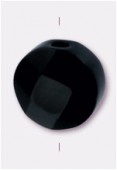 Agate noire palet à facettes 6 mm x2