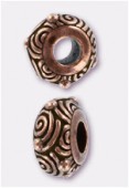 Perle en métal Eurobeads spiral 11x6 mm cuivre x1