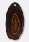 Agate tranche teintée noir x1