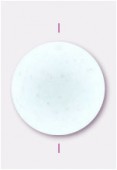 Ronde en résine 20 mm blanc mat x2 Ronde en résine 20 mm blanc mat x2