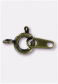 Fermoir à ressort 6 mm bronze x1