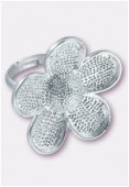Bague fleur réglable pour Crystal Clay™ 30 mm x1