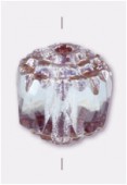 Perle couronne picasso 8 mm crystal antique bronze x4