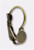 Dormeuse support à coller 6 mm bronze x2