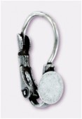 Dormeuse support à coller 6 mm argent vieilli x2