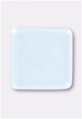 Cabochon carré 23 mm transparent x2
