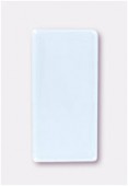 Cabochon rectangle 48x24 mm transparent x2