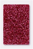 Miyuki delica 11/0 dyed silver line antique dark rose x10g