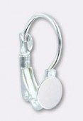 Dormeuse support à coller 6 mm argent x2