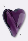 Cœur 5743 12 mm amethyst x1