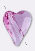 Cœur 5743 12 mm rose x1