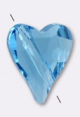 Cœur 5743 12 mm aquamarine x1