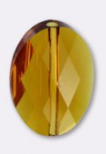 Oval bead 5050 22x16 mm topaz x1