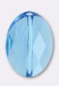 Oval bead 5050 22x16 mm aquamarine x1