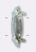 Sertissure pour navette 15x4 mm argent x1