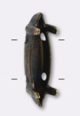 Sertissure pour navette 15x4 mm bronze x1