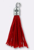 Pompon fil 20 à 30 mm rouge x4