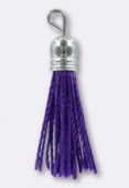 Pompon fil 20 à 30 mm violet x4