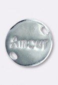 Argent 925 intercalaire amour 15 mm x1