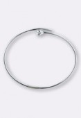Silver filled créole 30 mm x2