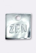 Argent 925 breloque zen 10 mm x1