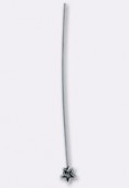 Clou à tête étoile 53 mm argent vieilli x4