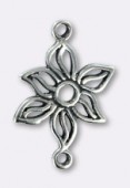 Argent 925 intercalaire fleur 20 mm x1