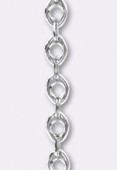 Chaîne à maille fantaisie 16x12 mm argent x 10 cm