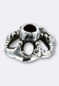 Coupelle en métal 10mm argent vieilli x4